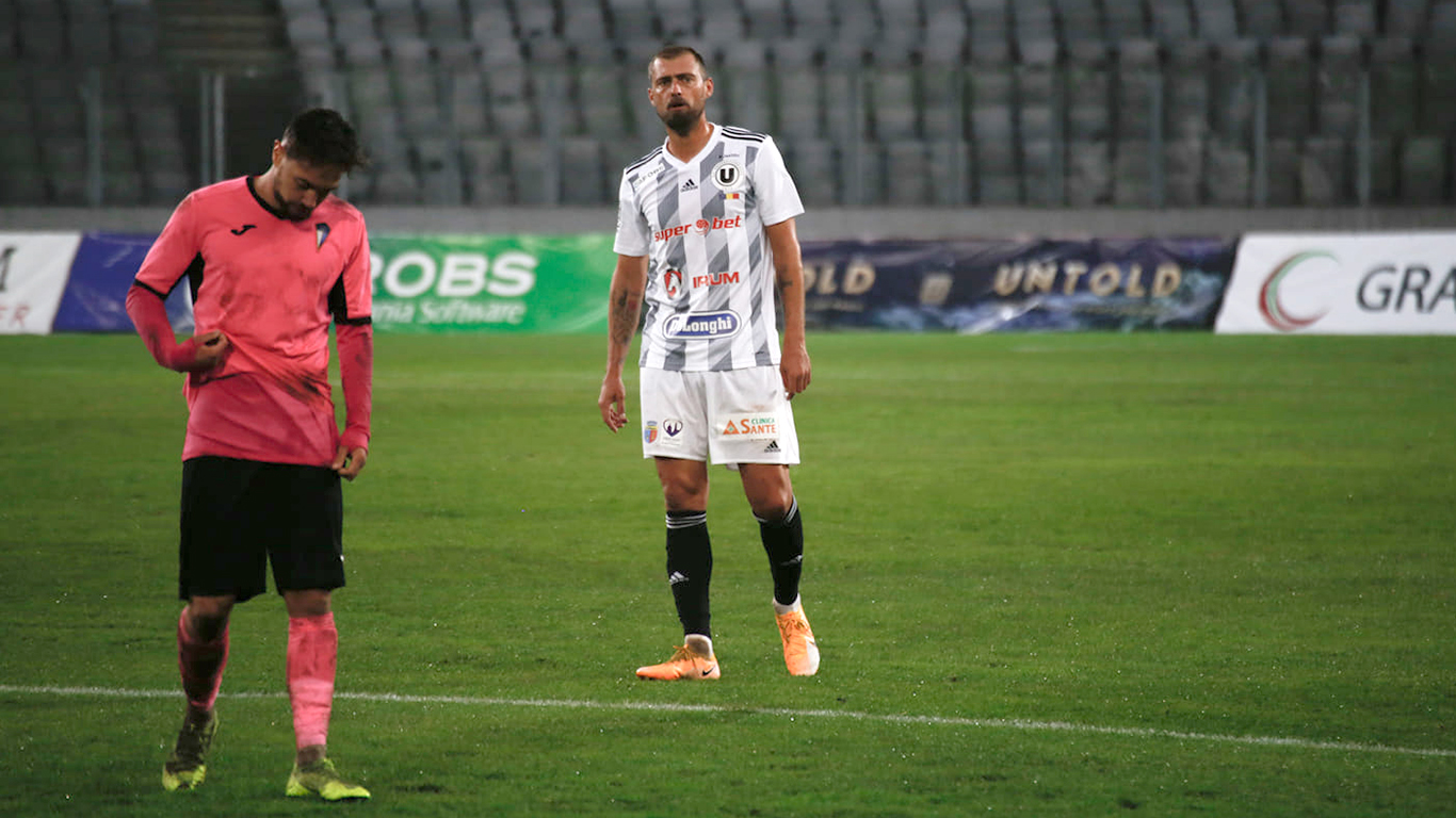 Gabi Tamaș a revenit pe teren pentru ”U” Cluj. Jucătorul cu care a surprins Costel Enache la meciul cu Unirea Dej și ceilalți doi debutanți - Liga 2