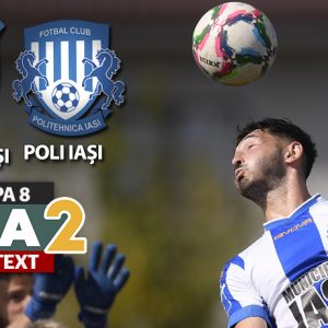 LIVETEXT: FC Hermannstadt - Politehnica Iași, 0-1, rezultat final.A înscris  Cristea din penalty