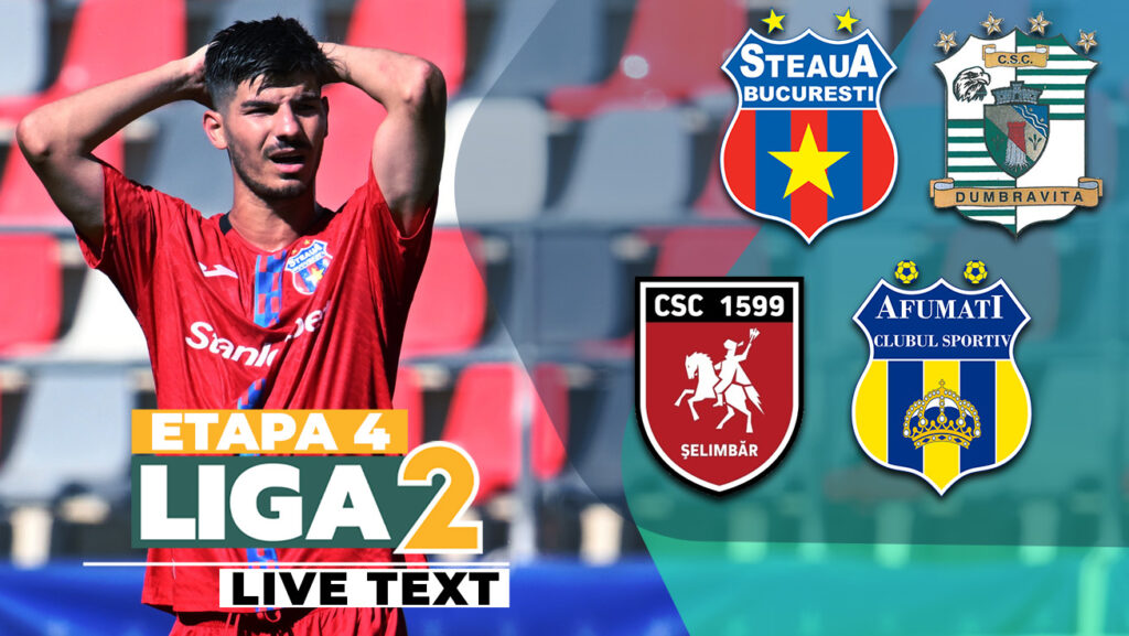 Steaua nu câștigă nici contra CSC Dumbrăvița, în Ghencea, și rămâne ultima în Liga 2! CSC Șelimbăr și CS Afumați au remizat la Cisnădie