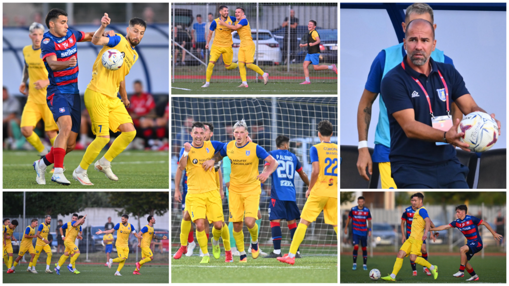 Grozav meci la Brașov! Corona a revenit de fiecare dată și a remizat contra FC Bihor în primul joc din grupele Cupei României, cu foștii petroliști Gicu Grozav și Alexandru Mateiu marcatori