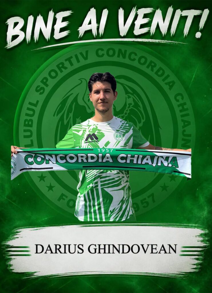 Concordia Chiajna și-a luat mijlocaș din SuperLiga României. Darius Ghindovean, adus sub formă de împrumut
